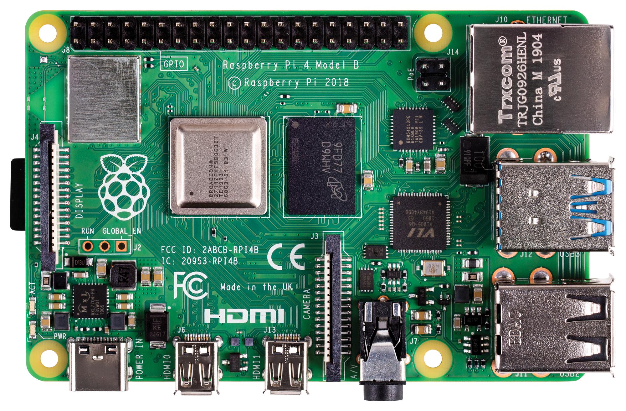 RPI4-MODBP-8GB RASPBERRY-PI, SBC, Raspberry Pi4 B 8 GB, BCM2711, ARM Cortex-A72, 8 GB RAM, MicroSD, Linux, Wi-Fi, 2x micro HDMI | Farnell Polski RPI4-MODBP-8GB RASPBERRY-PI, SBC, Raspberry Pi4 B 8 GB, BCM2711, ARM Cortex-A72, 8 GB RAM, MicroSD, Linux, Wi-Fi, 2x micro HDMI | Farnell Polski