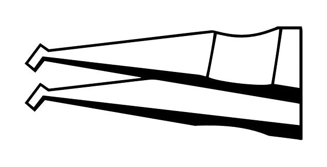 IDEAL-TEK idealtek 耐酸耐磁ステンレスSMDピンセット 120mm 直