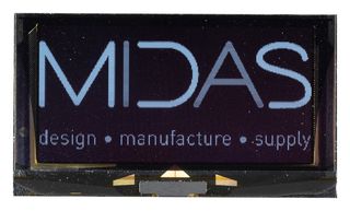 MIDAS DISPLAYS MDOG256128AV-WM